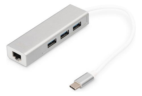 Hub Usb Tipo C 3 Puertos Usb 3.1 3.0 + Lan Ethernet Gigabit®