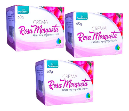 3 Cremas De Rosa Mosqueta Bionaire 60 G - Kg a $333
