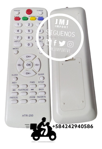  Control Remoto Para Tv Led Y Lcd Blanco Htr-250