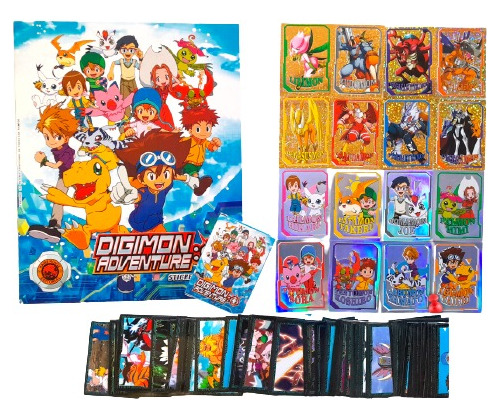 Album Digimon Adventure 1 - Sticker Para Pegar Set Completo