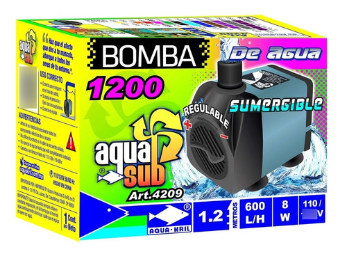 Bomba De Agua Mini Sumergible 1.2m Acuario  4209 5 Piezas