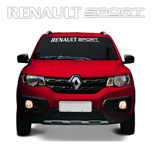 Faixa Adesivo Para Brisa Renault Sport Clio Sandero Logan