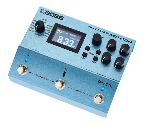 Pedal de efecto Boss Modulation MD-500 azul