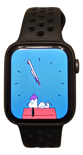 Apple Watch Series 4 Nike Band 44mm Negro Gris Oscuro Nike Band Negeo Negro (Usado)