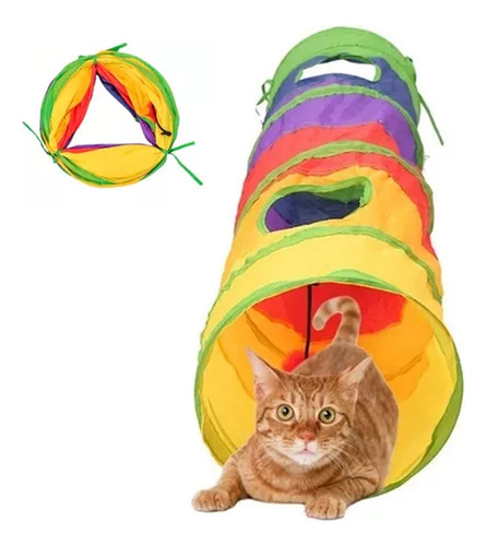 Juguete Laberinto Interactivo Plegable Cat Tunnel