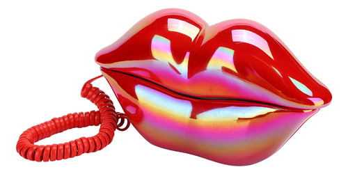 Creative Red Lips Teléfono Fijo Estilo Europeo Escritorio