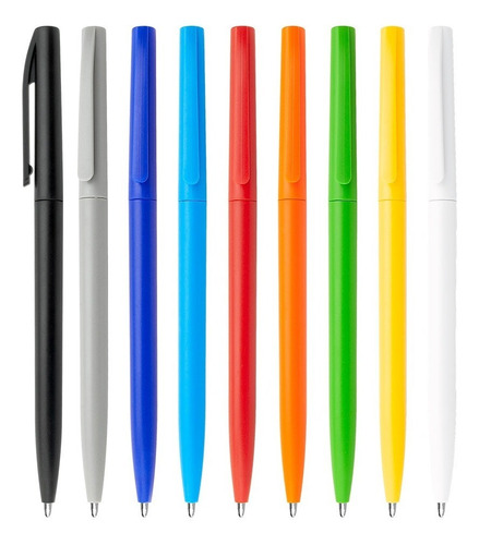 50 Bolígrafos Con Marca Color