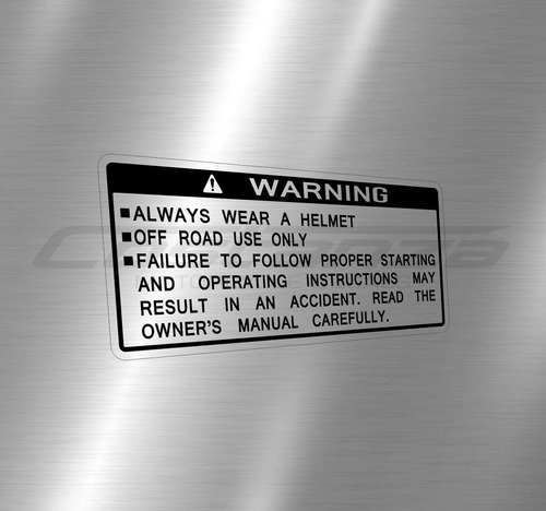 Calcos Honda Transalp Y Otras Advertencias Tanque Warning