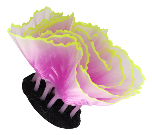 Decoración De Coral Para Pecera, Color Lechuga Fluorescente,
