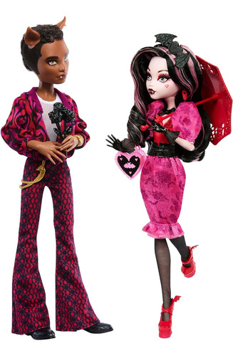 Monster High Draculaura And Clawd Wolf Howliday Love Edition