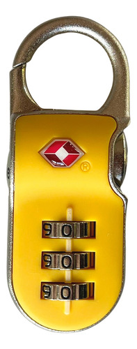 Candado P/ Equipaje Valija Combinación Tsa Ytp2 Yale 8820 Amarillo
