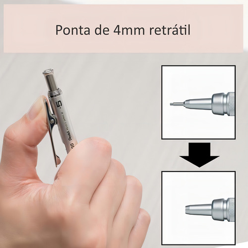 Lapiseira Tecnica Automatica Pentel Graphgear 1000 0.3mm