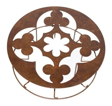 Porta-manguera De Chapa Nueva Oxidada Deco Jardin