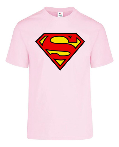 Playera Logo Superman Clasico Vintage Colores