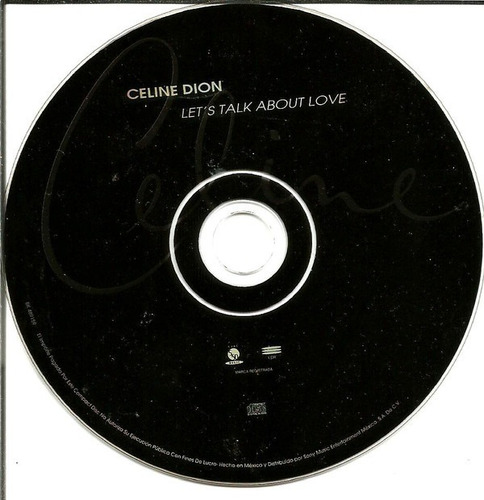 Imagen 3 de 3 de Cd Celine Dion - Let's Talk About Love 1997 Epic - México