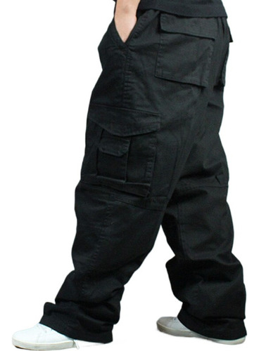 Pantalones De Hip Hop De Pierna Ancha Para Hombre, Holgados,