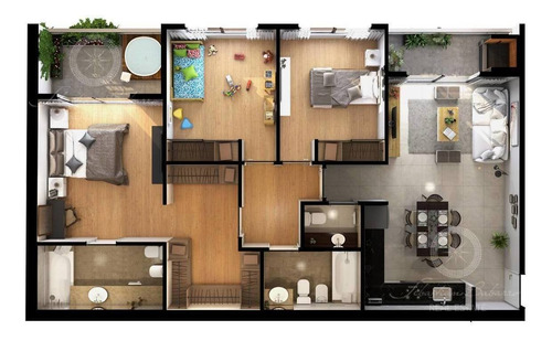 Departamento De Pozo En Palacio Bukta, Chacarita
