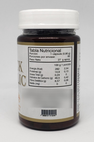 Imagen 3 de 3 de Black Garlic Ajo Negro 60 Cápsulas