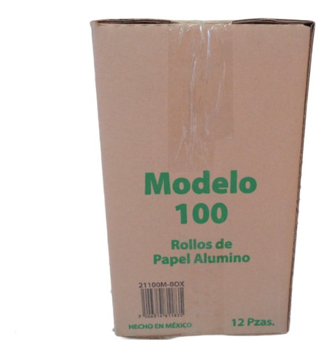 Papel Aluminio Modelo 100 Keprais (12 Pzas)