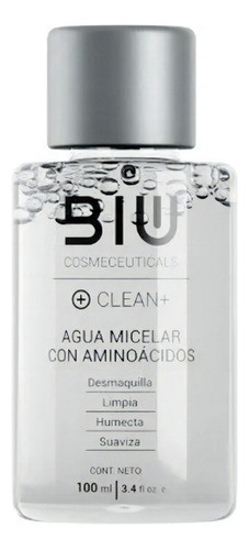 Biu Agua Micelar Con Aminoacidos Clean + 100ml