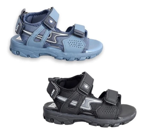 Sandalia Niños Atomik Coco Triple Velcro Acolchada Tela Goma