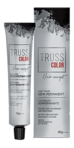 Kit Tinte Truss Professional  Colores truss Truss color semipermanente tono 6.47 dark cooper chestnut blonde para cabello