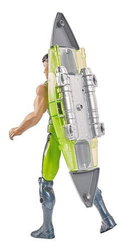 Imagem 2 de 8 de Boneco Max Steel Turbo Deslizador Lançador Aquático Mattel