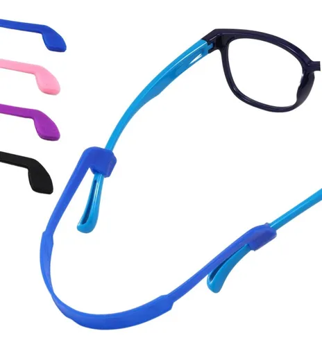 Estadísticas Amplificar Desgastado Correas Straps Elásticas Sujetador Lentes Niños (4-pack)