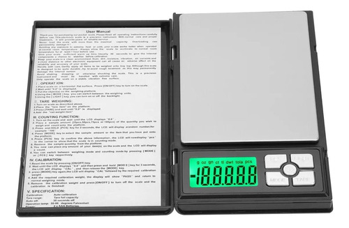 Pesa Gramera Digital Rectangular De Precision Multiuso Gris