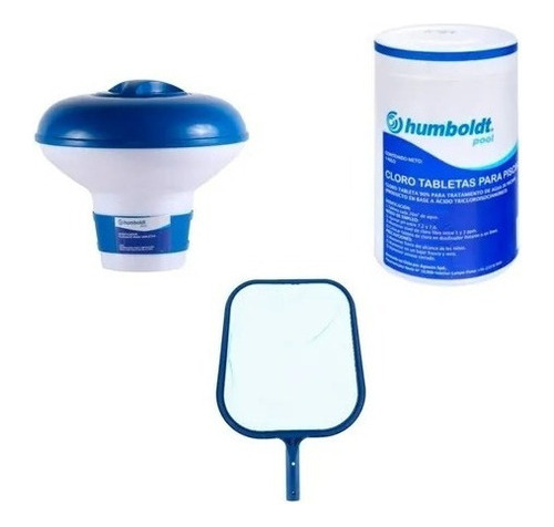 Kit Mantención Para Piscina Cloro Dosificador Y Red Humboldt