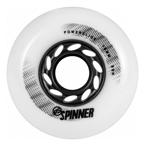 Ruedas Powerslide Spinner White 76mm (4 Pack)