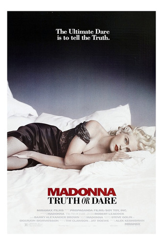 Madonna Poster De La Película The Ultimate Dare Con Marco