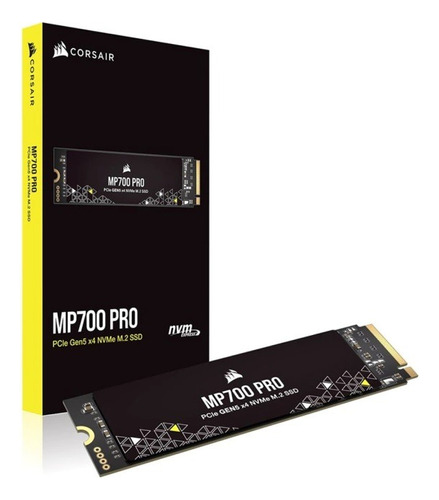 M.2 Corsair Mp700 Pro Nvme Gen5 2tb Leituras: 12400mb/s Cor Preto