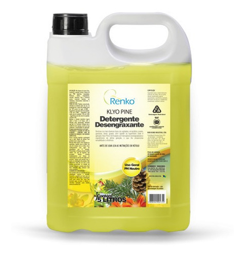 Klyo Pine Detergente Gel Concentrado Renko 5l + Brinde