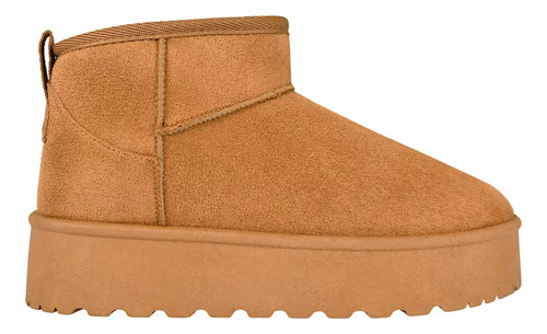 Bota Botín Dama Furor 26435 Invernal Afelpada Cómoda Camello