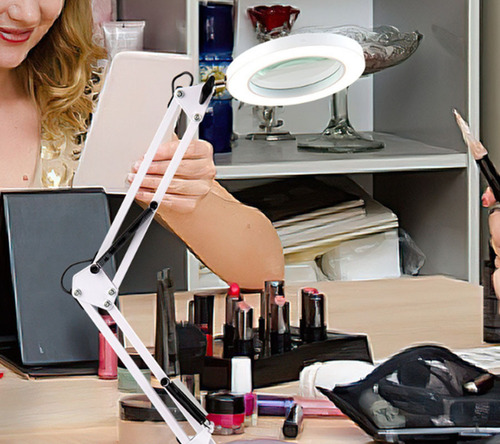 Lámpara De Mesa Con Lupa Para Tatuajes De Uñas