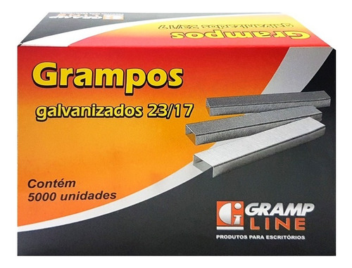 Grampo 23/17 Grampline Galvanizado C/ 5.000 Un