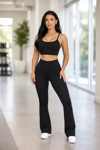 Conjunto Suplex Legging Flare E Top Zero Transparência (P ao GG)