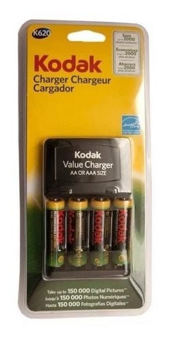 Cargador Kodak K620-pc C/4 Pilas Aa