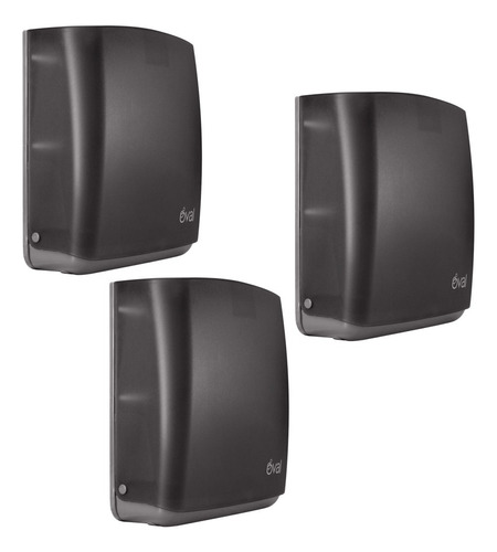 Despachador De Toalla Interdoblada Humo Oval Dv046 4pz