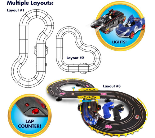 Nkok Sonic Shadow Rc - Juego De Carreras Con Tragamonedas De