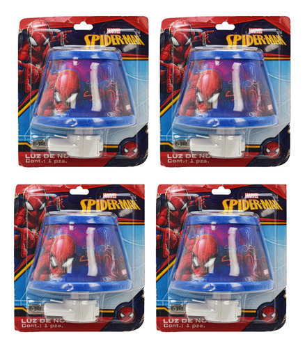 Lampara Luz De Noche Spiderman Pack 4pz Bestway Cd