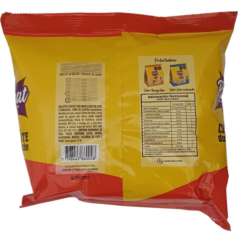 Galletitas Chocolate Y Dulce De Leche Praat Sin Tacc 125g