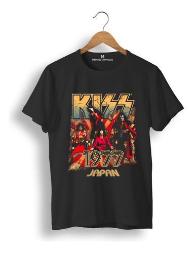 Remera: Kiss Japon 1977 Memoestampados