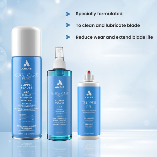 Blade Oil Andis For Grooming Clipper 118 Ml (pacote De 2)