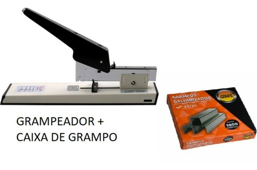 Imagem 1 de 3 de Grampeador Classe Gr4179 100 Folhas - (gw390) + Cx De Grampo