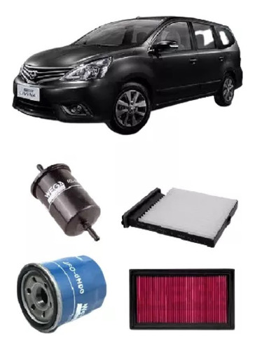 Kit Filtros Nissan Tiida 1.8 2015 2016 2017 2018 2019