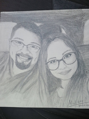Imagen 1 de 3 de Dibujo A Lápiz Personalizado