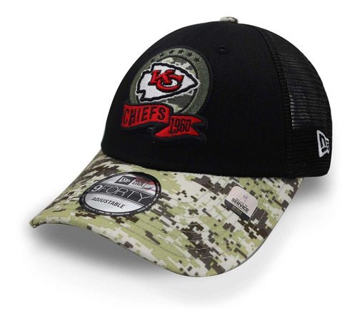 Gorra New Era 9 Forty Nfl Salute To Service 22 Chiefs Negro 