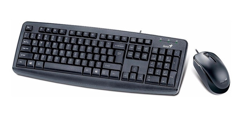 Kit Teclado Y Mouse Optico Genius Km 130 Usb Con Cable